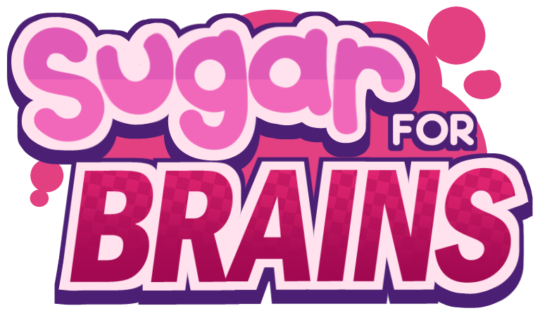 The logo for the website 'Sugar for brains'